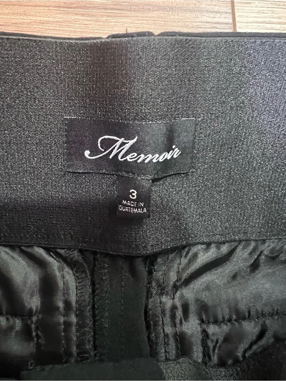 Memoire Black Bootcut Stretch Pants